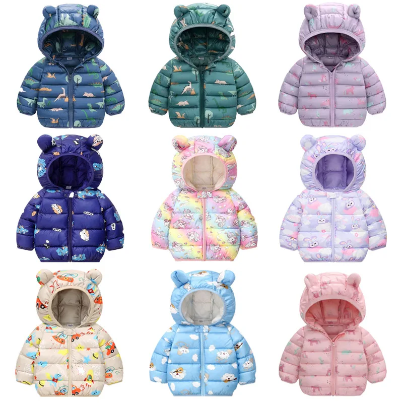 Toddler Boys Cotton Padded Jacket Kids Girls Coat Fall Winter Children's Clothes