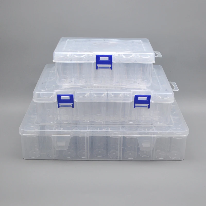 

1pc Multi-grid Transparent Storage Box, Detachable Small round Bottle, Jewelry, Beads, Accessories, Fishing Gear, Earplug Boxx