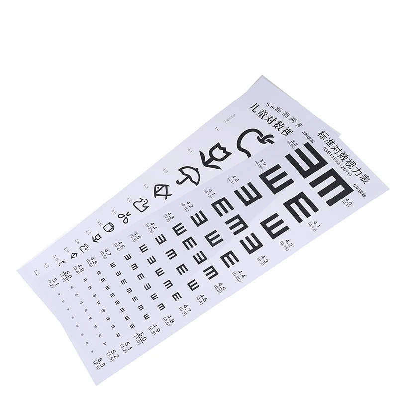 Wallmounted Waterproof Eye Chart Testing Cahrt Visual Testing Chart for Hospital