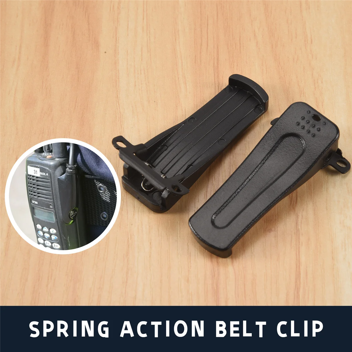 ABSQ-5PCS เข็มขัดคลิปสําหรับ H777 ร้อนรุ่น Baofeng วิทยุ BF-666S BF-777S BF-888S 666S 777S 888S Walkie Talkie อุปกรณ์เสริม Clamps