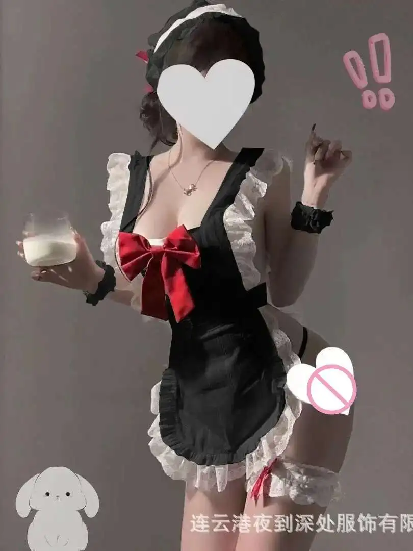 Seksowna pełna wdzięku pokojówka! Pure Desire Cosplay pokojówka potargana koronkowa jednolita sukienka elegancka słodka moda seksowne koreańskie sukienki damskie K55P