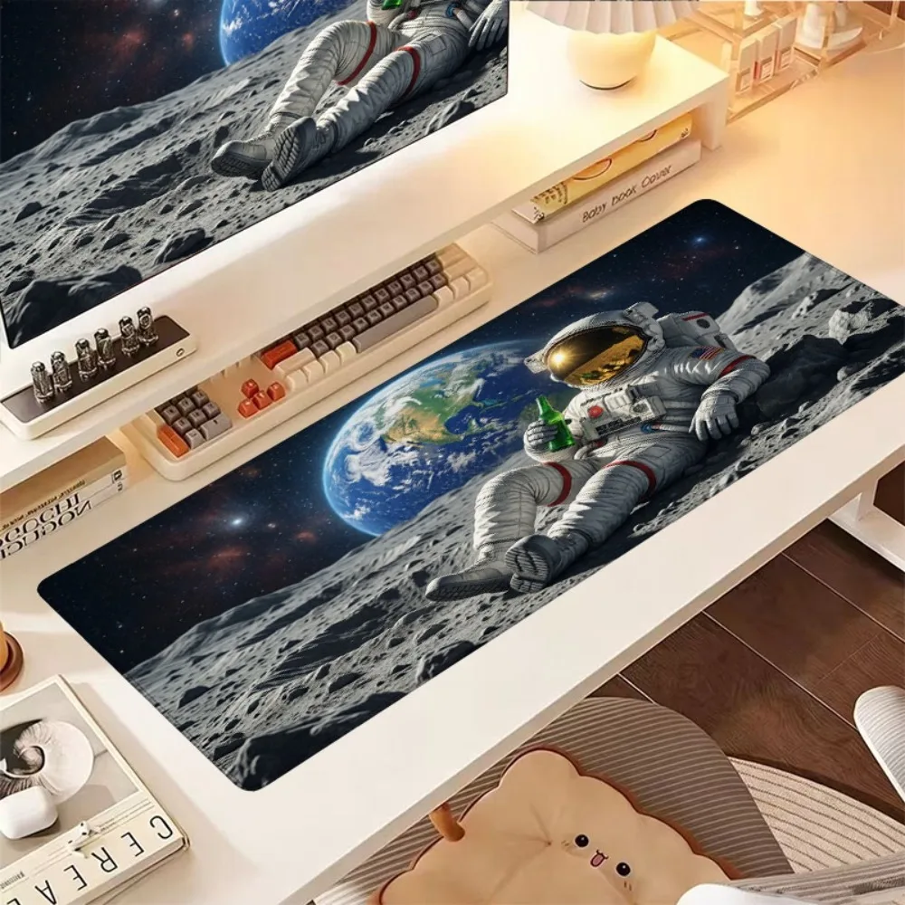 

Astronaut desktop pad - Moon surface game mouse pad, featuring space-themed computer accessories podkładka pod myszkę