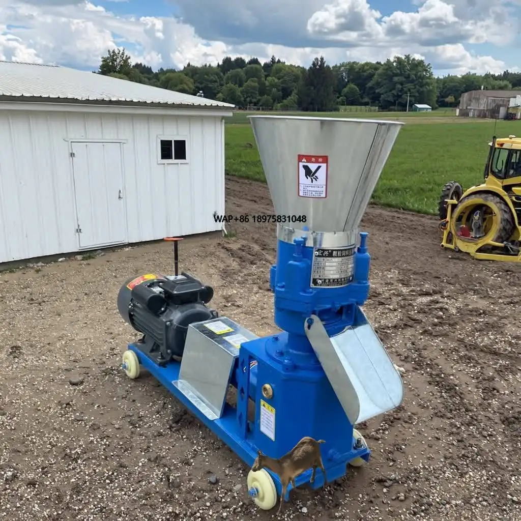 

Small poultry pellet machine, animal feed pelletizer for cattle, sheep, chickens and livestock feed