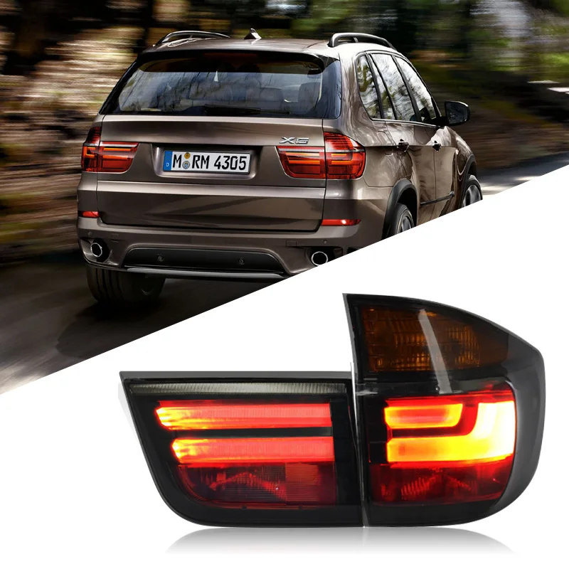 LED Taillight Assembly For BMW X5 E70 LED Tail Light 2007-2013 Year RED Black Color Rear Lamp Back Lights