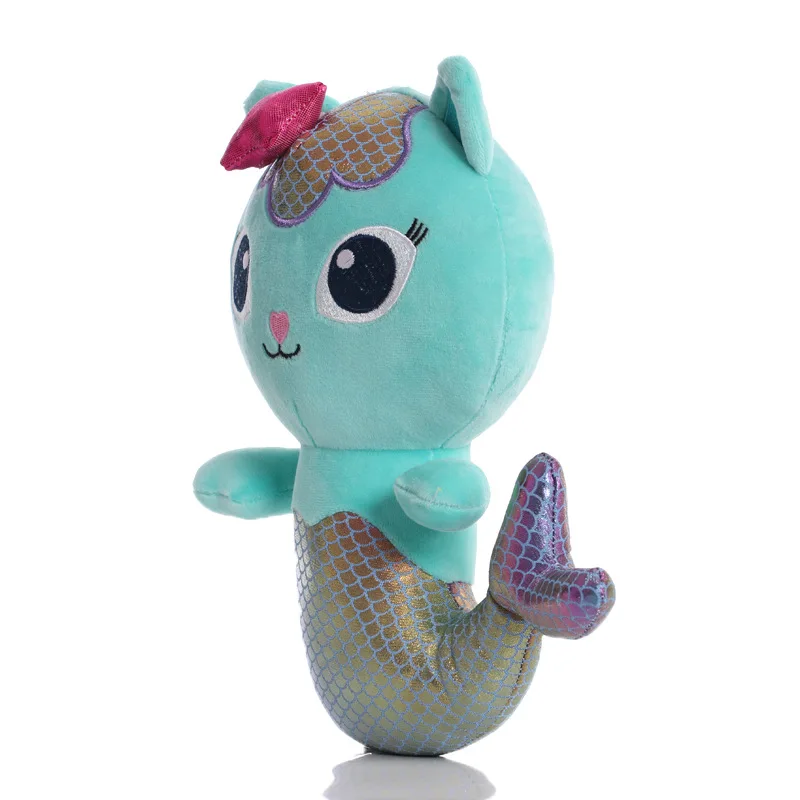 Nuovissimi Peluche della Casa di Gabby in 8 Stili, Giocattoli Cartoon Mercat, Animali di Peluche Gatto Sirena, Regali di Compleanno e Natale per Bambini
