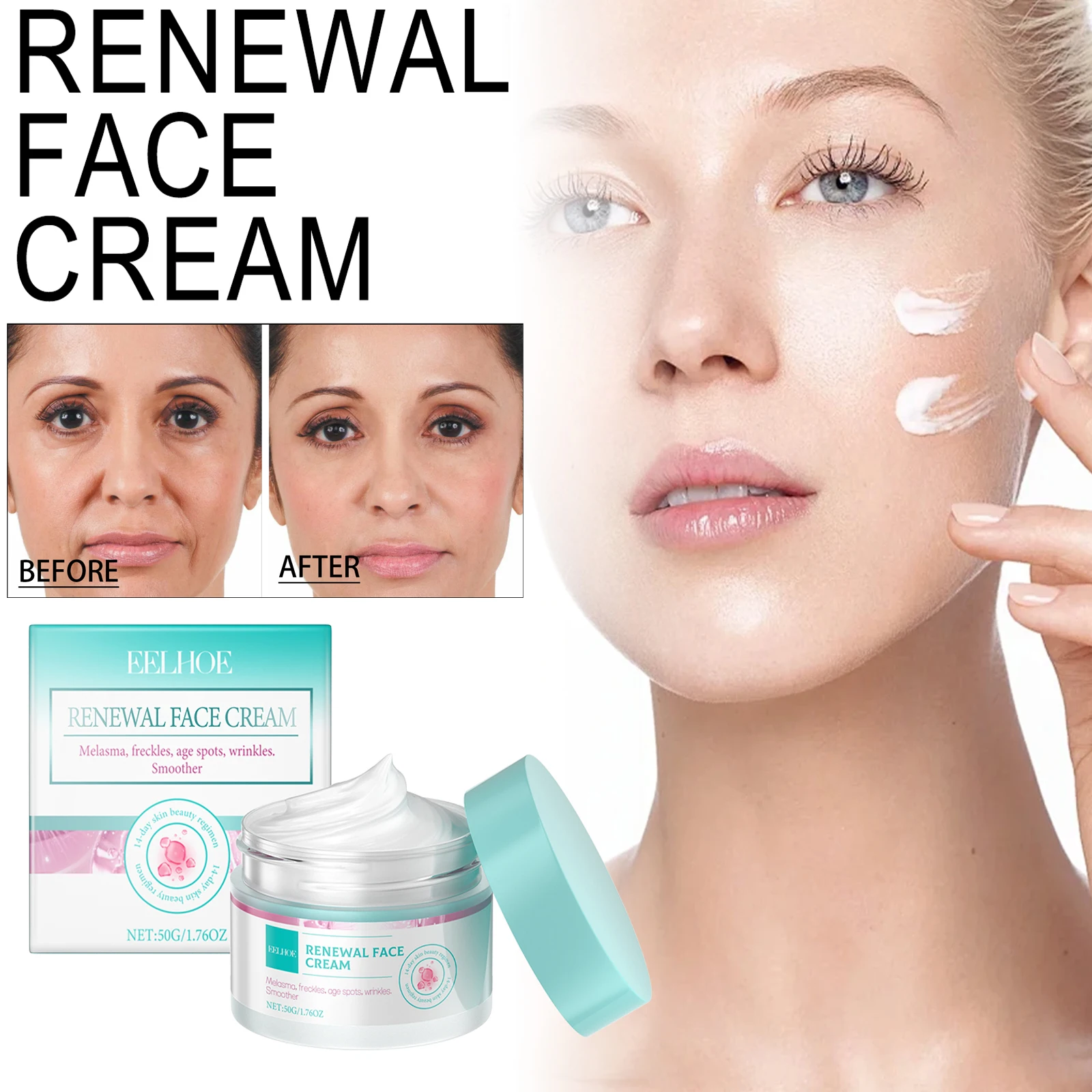 

Collagen Skin Firming Cream Reduce Dark Spots Brightening Hyaluronic Acid Facial Cream Improve Sagging Lifting Tightening Cream