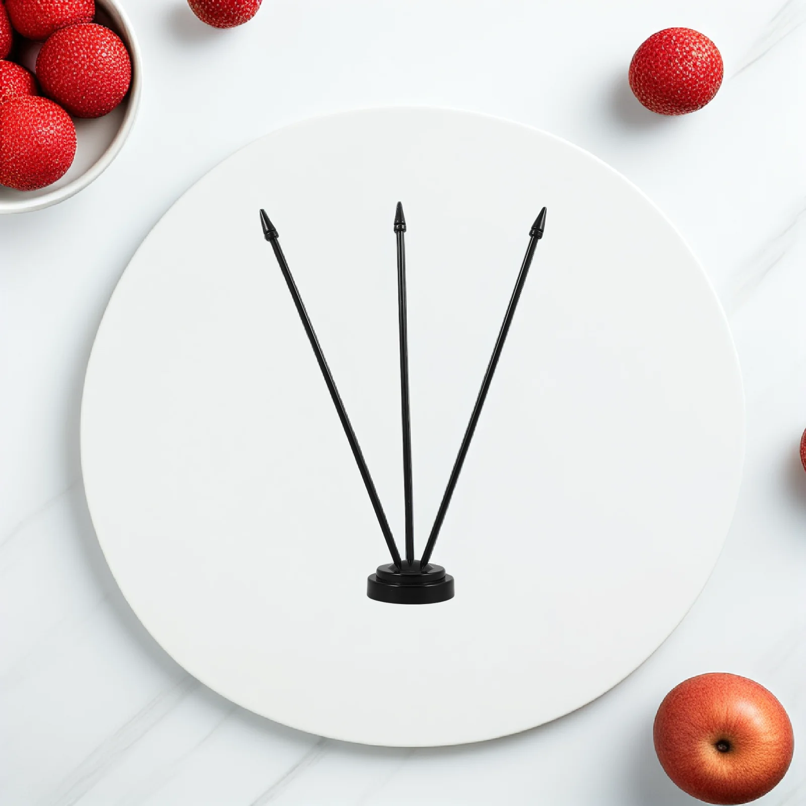 

1pc Small Stand Small Holder For Office For Desk Office Indoor Outdoor Plastic Mini Flag Pole Base Decor Flag Stand