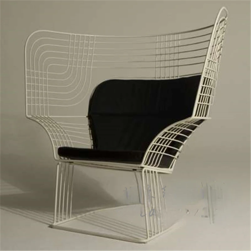 

Chair Nordic Designer Creative Villa Living Room Balcony Household Metal Iron Wire Steel Wire Chair Stainless Steel