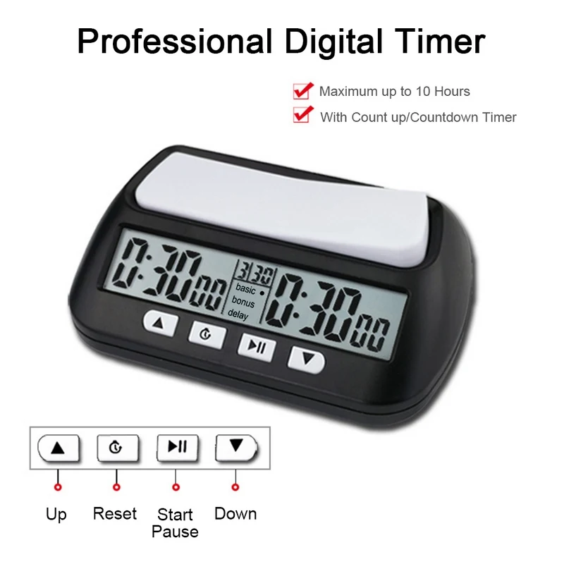 YYHC-3-in-1 multi-purpose portable clock digital game timer