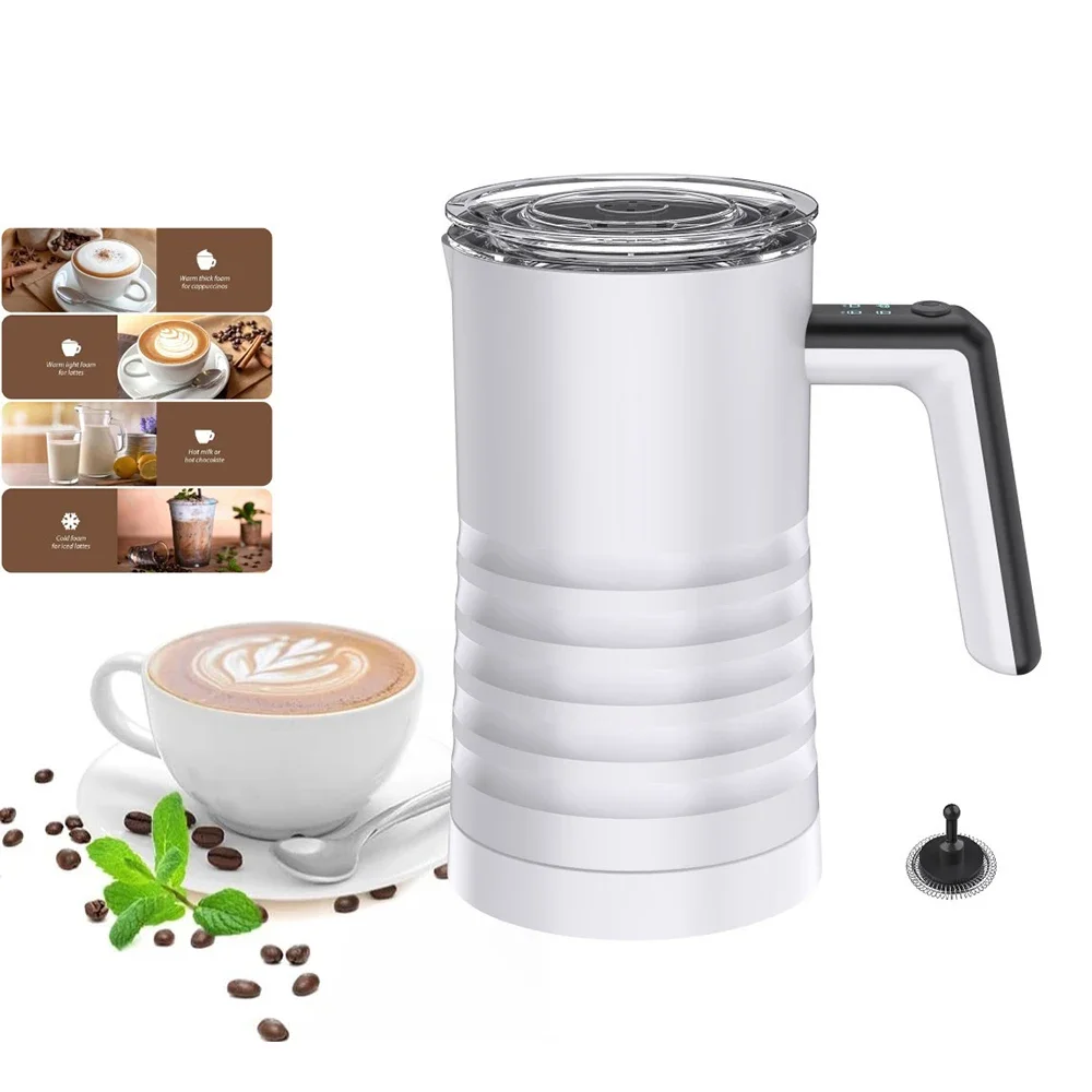 110V/220V Electric Milk Frother 4 In 1 Auto Mixer for Coffee Milk Foamer Machine Stainless Steel Milk Heating Steamer Foamer