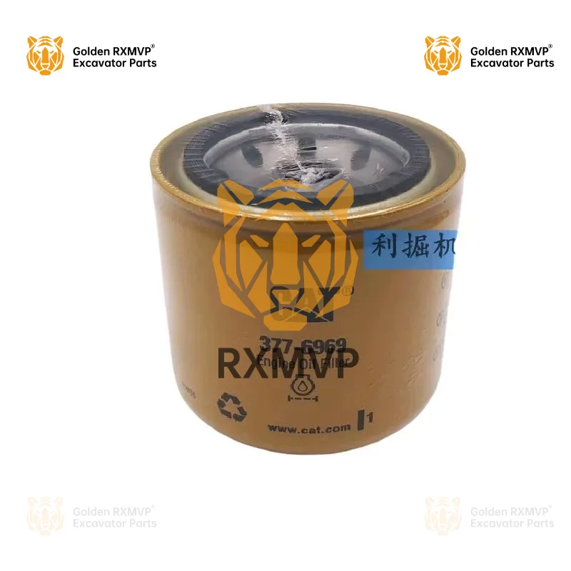 For Caterpillar cat 308 307e2 306e 305 305.5e2 Engine Oil Filter 377-6969 Excavator Accessories