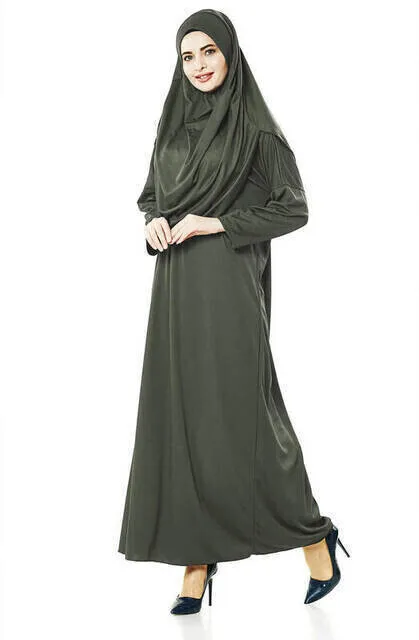 IQRAH One-Piece Prayer Gown-Khaki-5015