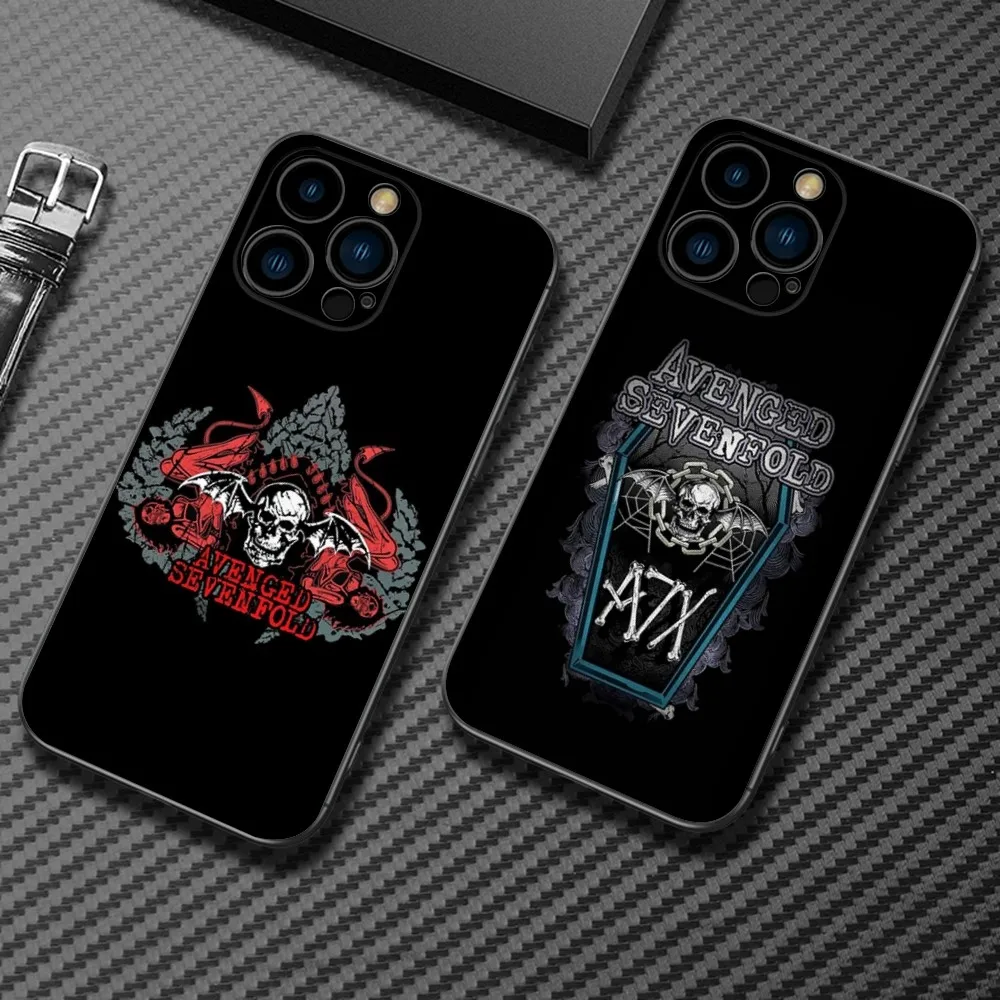 

Avenged Sevenfold Phone Case For iPhone15,14,13,12 Mini 11 Pro XR,X,XS,MAX 7,8 Plus Silicone Cover Soft Black