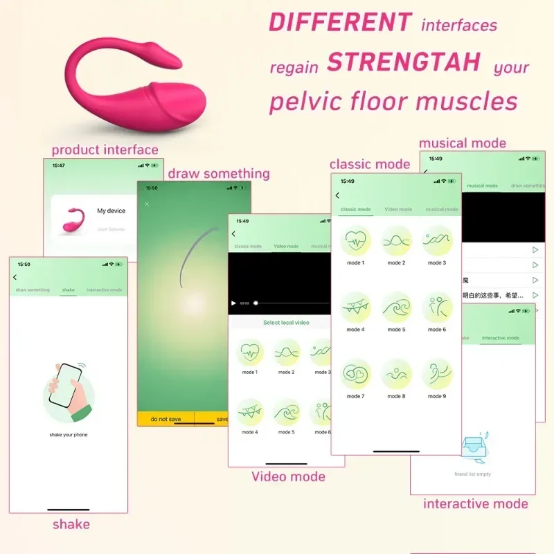 Wearable Panty G spot Vibrator Dildo with APP Remote Egg Style Bullet Adult Sex Toy for Woman Vagina Clitoral and Anal Massager