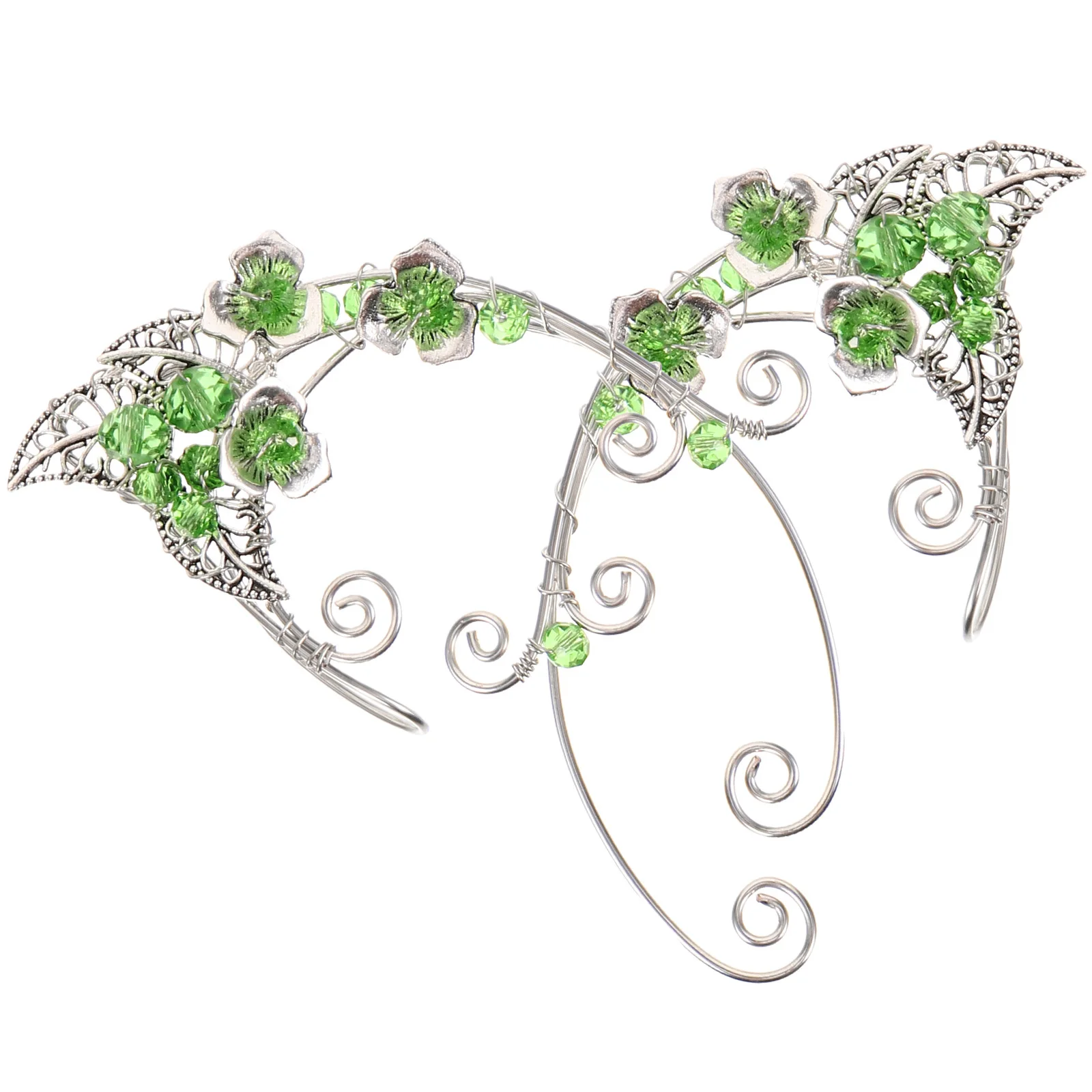 

1 Pair Retro Earrings Women Full Ear Cuff Non Piercing Fairy Costume Accessories Ear Clip Wrap For Teen Unique