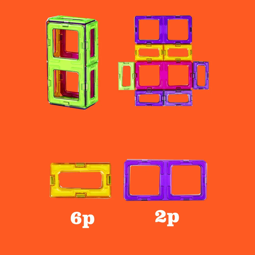 Magnetyczne zabawki duże, magnetyczne klocki konstrukcyjne DIY dla dzieci, klocki konstrukcyjne, zabawki STEM, zabawki edukacyjne.