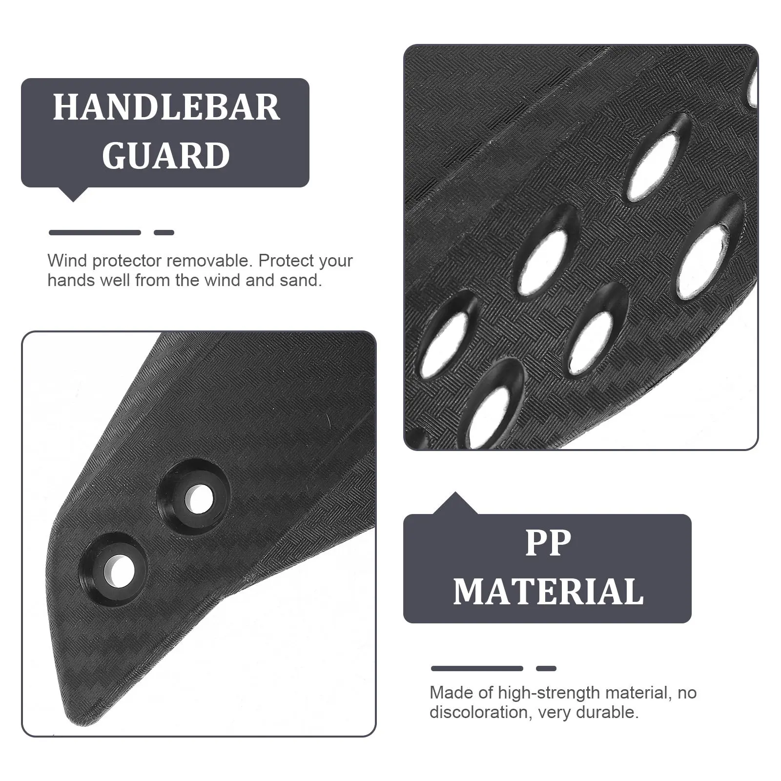 2 pcs Universal Motorbike Motorcycle Hand Windproof Handlebar Halloween Christmas New Year Removable