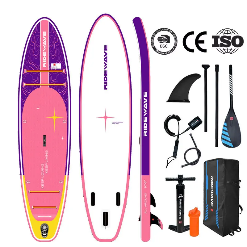 Tabla de surf inflable personalizada, surtidor de pie, isup, CE, OEM, proveedor de China