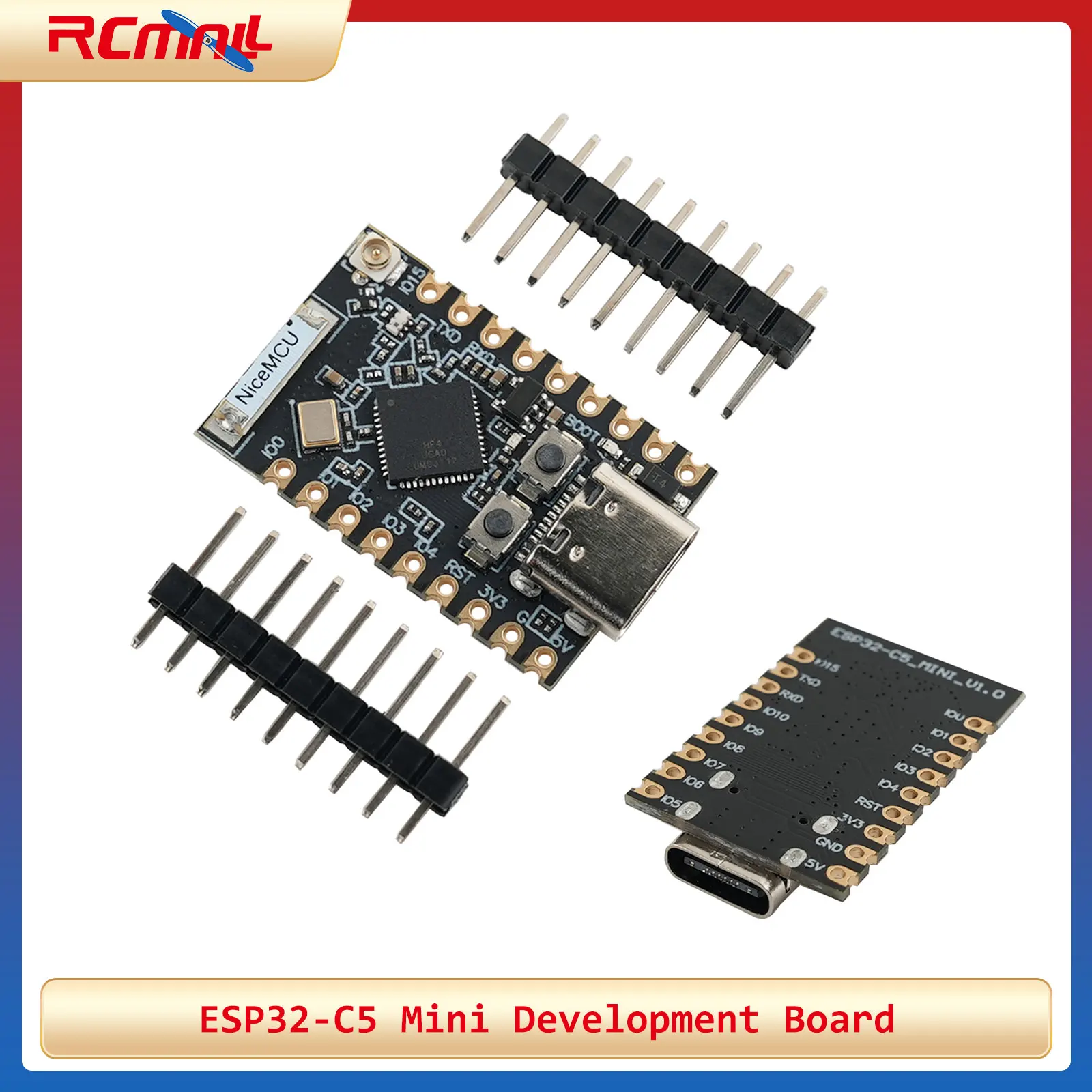 Carte de développement ESP32-C5 Mini, carte centrale ESP32 C5HF4, prend en charge le WiFi 6, BLE 5.3, Zigbee 3.0, Thread 1.4 pour IoT Arduino