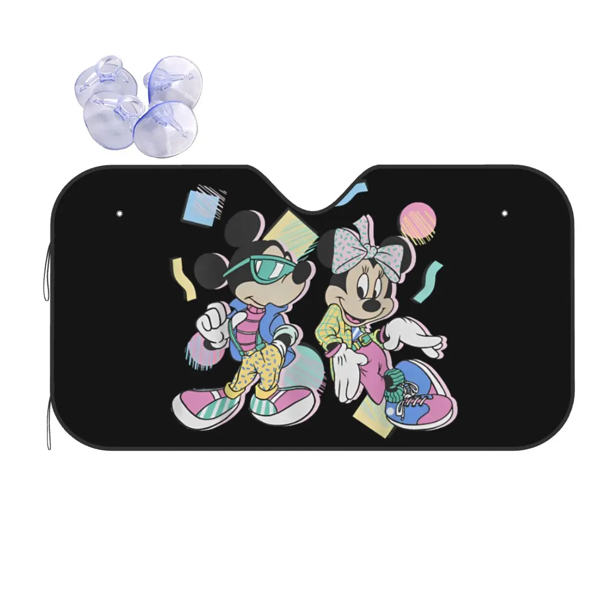 Mickey Mouse Cartoon Funny Windshield Sunshade 70x130cm Foils Sunshade Visor Solar Protect