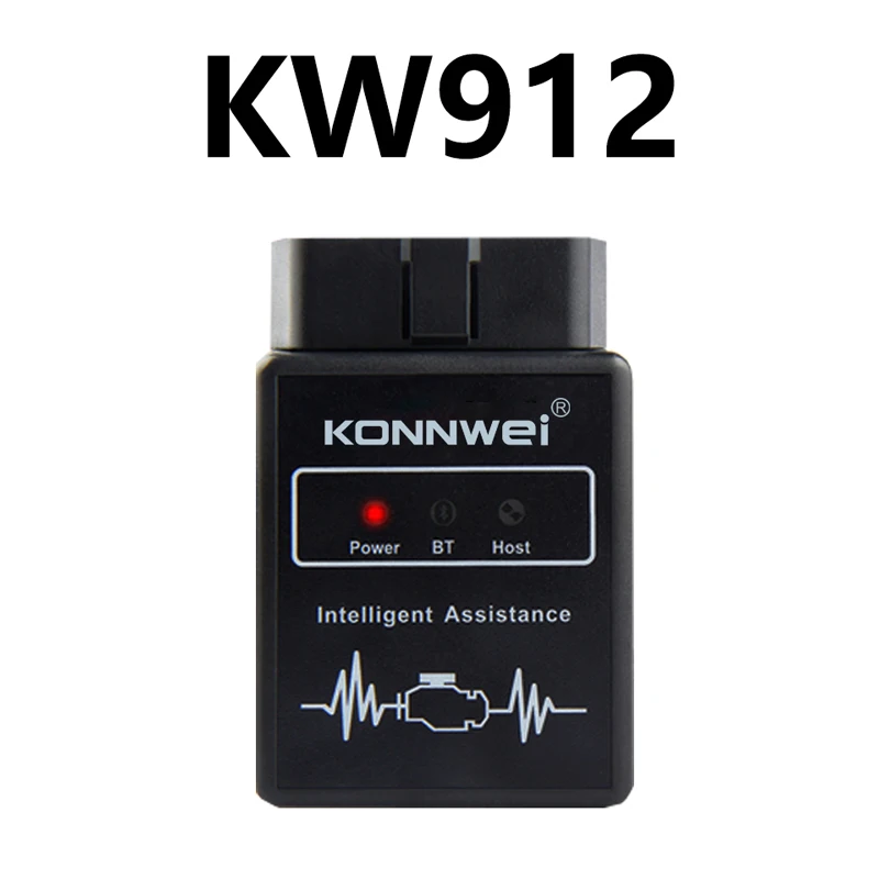KONNWEI KW912 OBD2 Scanner ELM327 V1.5 Car Diagnostic Tools Bluetooth Wireless ELM 327 V 1.5 OBD 2 Code Readers For All 12V-Car