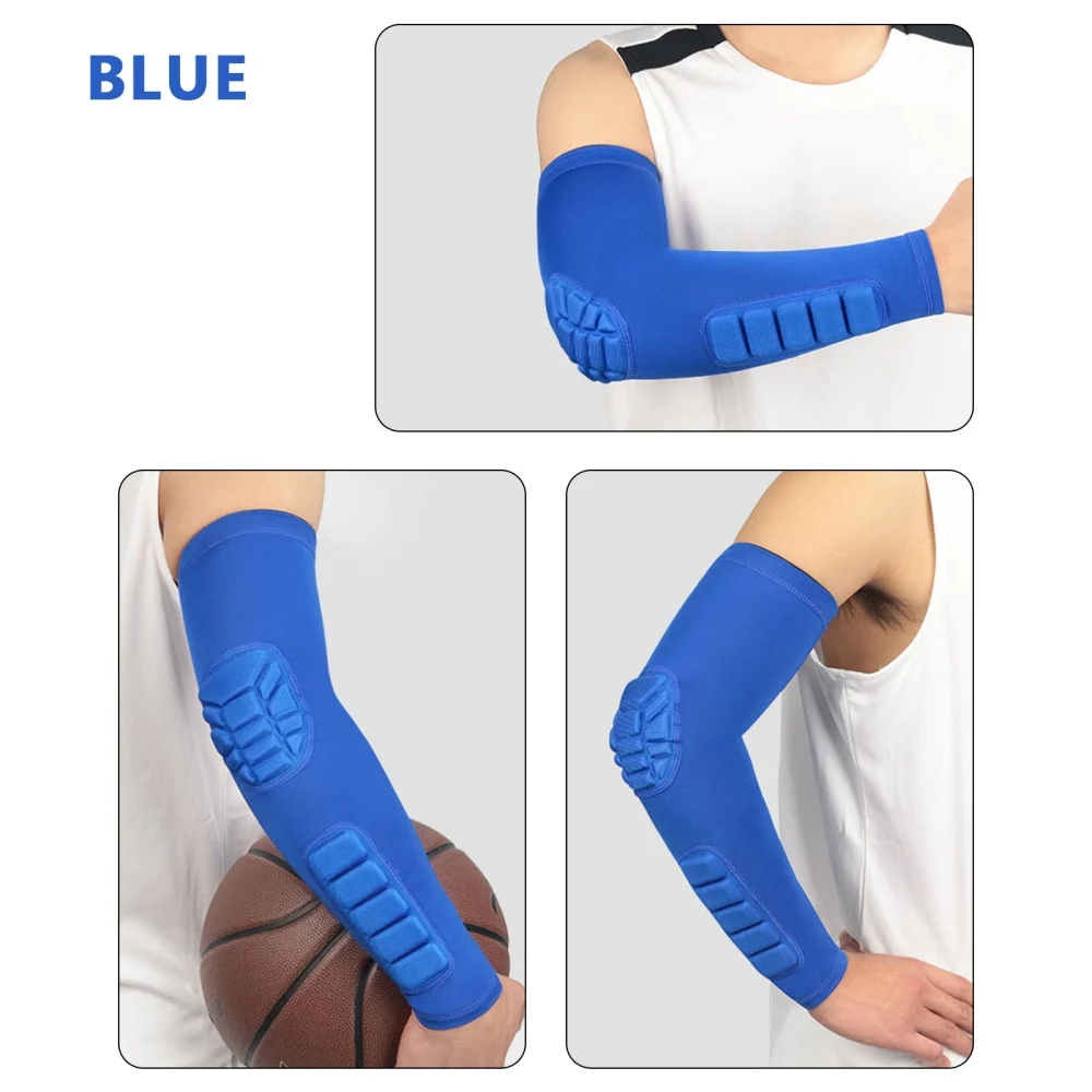 1 Pair Pad Elbow Brace Arm Compression Sleeve Sports Crash Proof Elbow Support  Outdoor Basketball Football Bicycle Protector