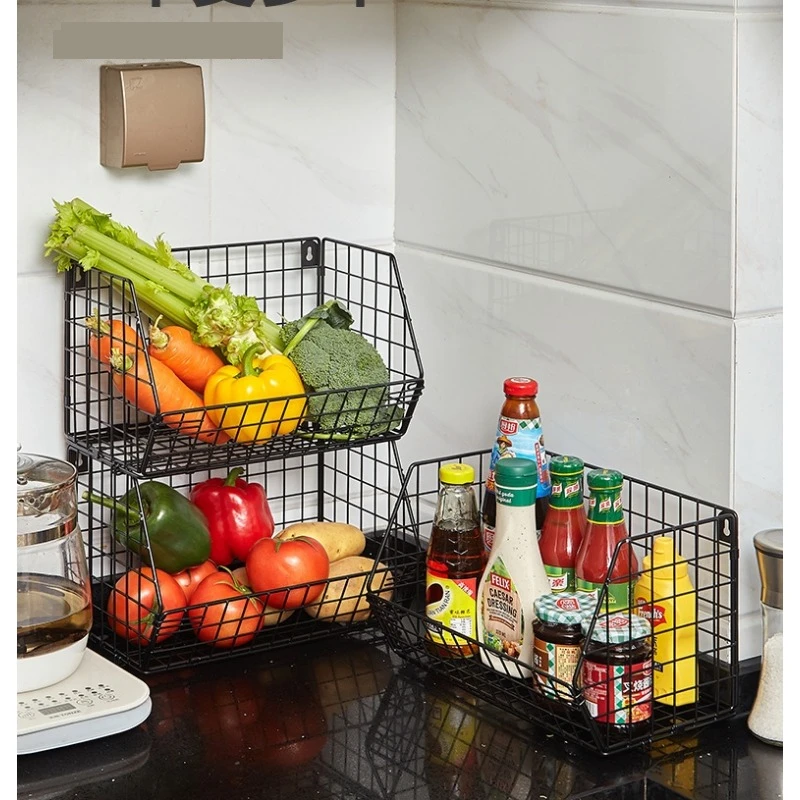 Multi-Purpose Hanging Basket Can Be Hung Or Tabletop Folding Closet Organizer Basket Home Storage Accessories