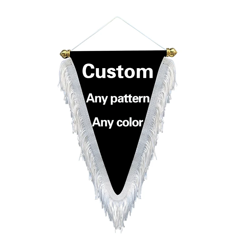 EOODLOVE custom hanging flags with any pattern indoor and outdoor celebration flags