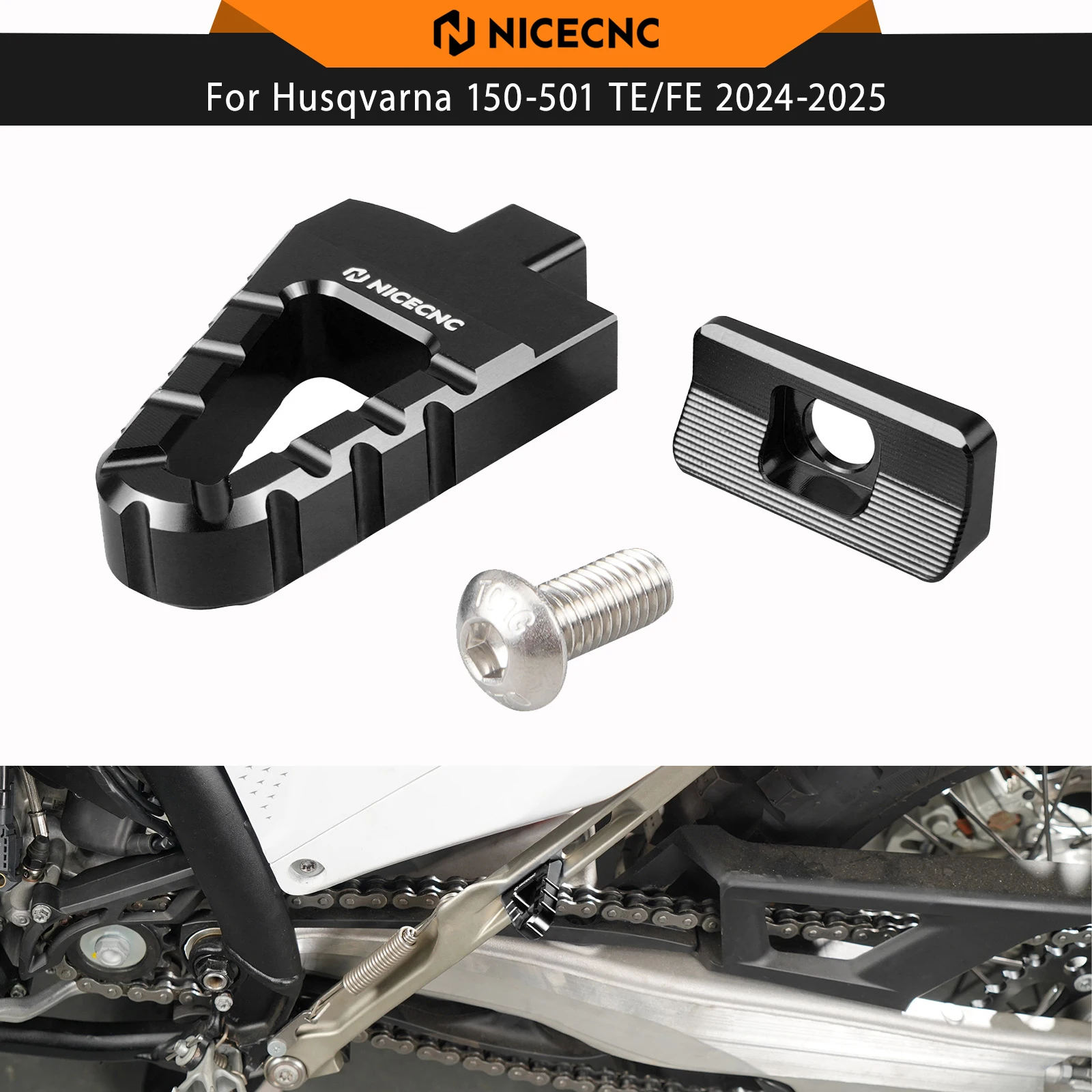 

NICECNC Side Stand Kickstand Peg For Husqvarna TE300 TE250 FE350 FE450 FE501 FE250 TX300 FX350 FX450 2024-2025 FX 350 TX300 2023