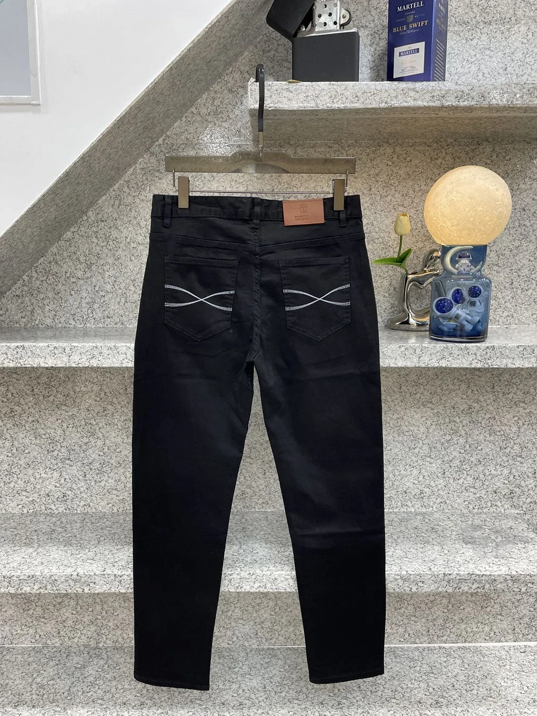 BLLIYOSS Jeans Light luxury Classic Casual Pants Men 2024 FW NEW Fashion Straight Leg pants Old Money Smooth Elastic Versatile