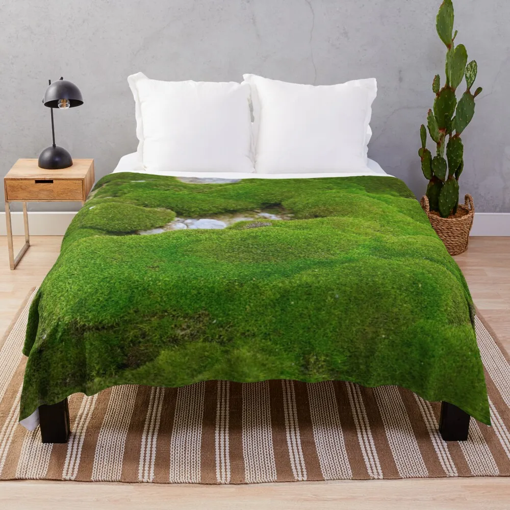 

World of Moss II Throw Blanket Nap Blanket Picnic Blanket Moving Blanket Fashion Sofa Blankets