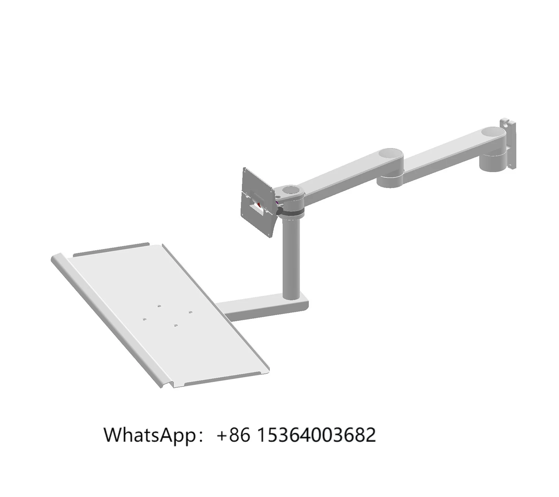 

Hospital Furniture Medical Bracket Computer Monitor Touch Screen Arm Support with Keyboard Holder