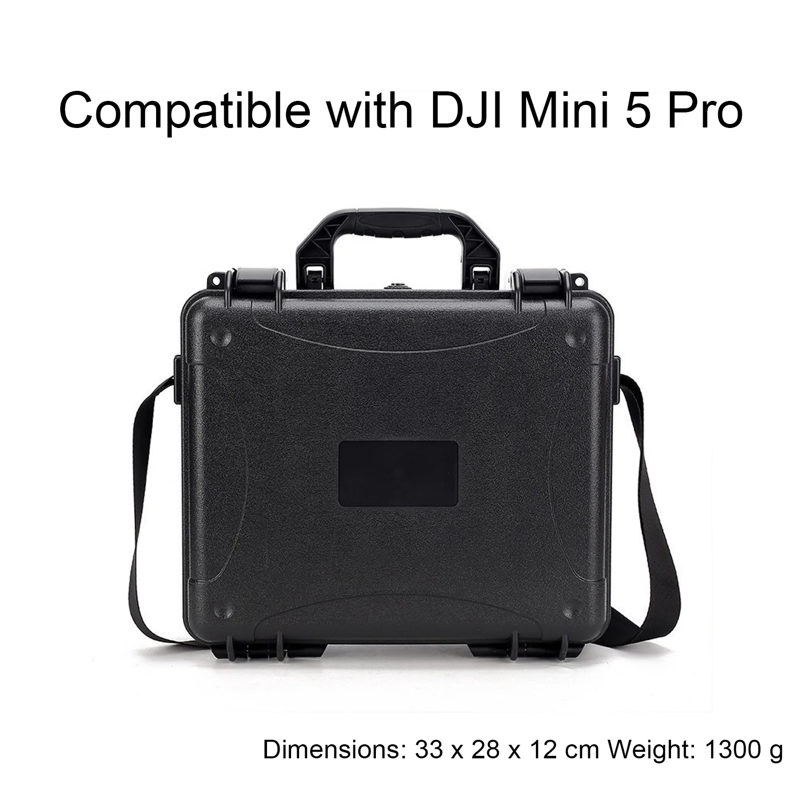 

DJI Mini 5 Pro Waterproof Case 33x28x12cm PC Material Shockproof Storage Box With Shoulder Strap For Drone Accessories