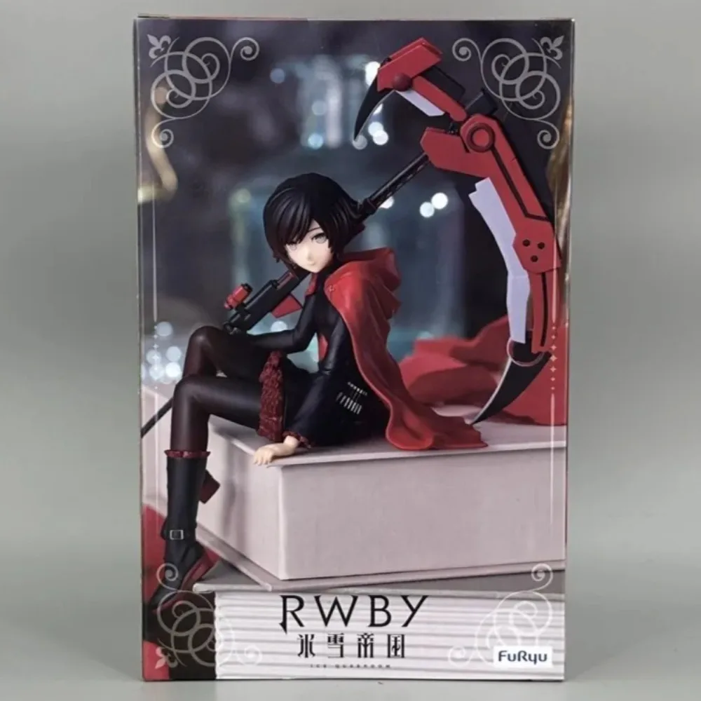 In Stock FuRyu Original Genuine Noodle Stopper Figure Anime RWBY Ice Queendom Ruby Rose 14cm Collections Model Toy Figures Gift