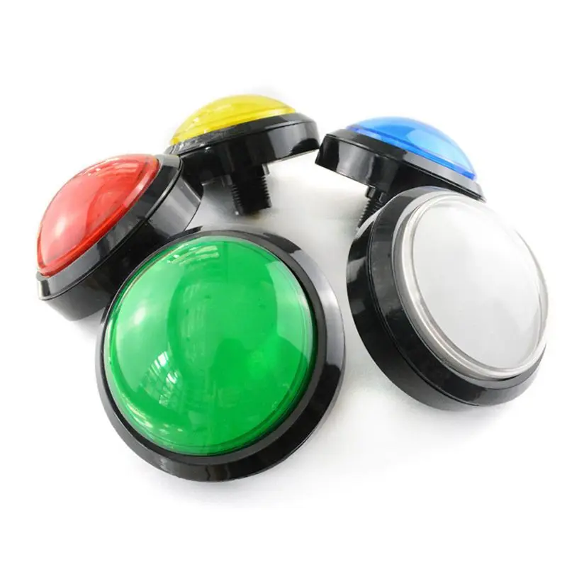 Game Parts 100mm Arcade Push Buttons LED Illuminated with Microswitch