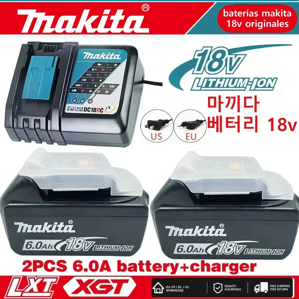 100% Originele Bateria Makita 18V Voor Makita 18V Batterij Bl1830b Bl1850b Bl1850 Bl1840 Bl1860 Bl1815 Vervangende Lithiumbatterij