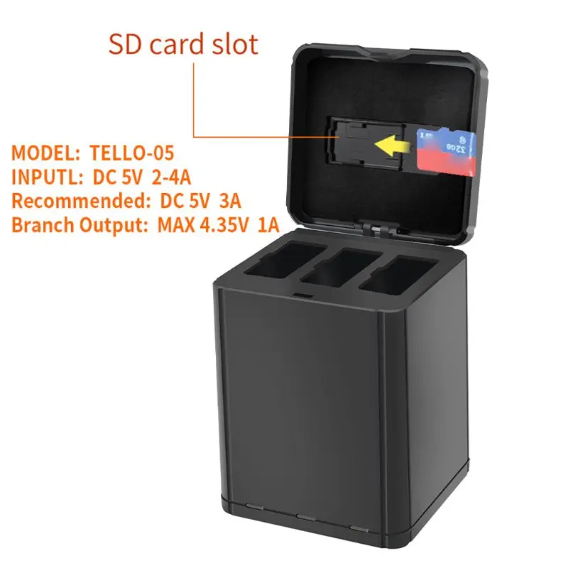 Portable Charging Station USB Charging Box for Tello Battery Dropship