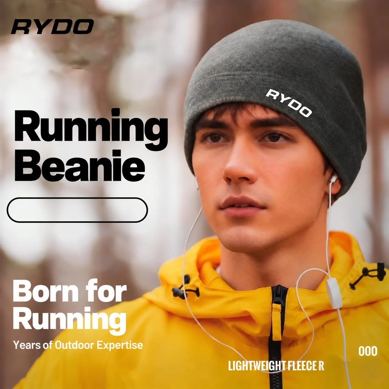 Men Women Winter Outdoor Warm Hat, Windproof Coldproof Ear Protection Sports Cap for Running Cycling in Autumn & Winter