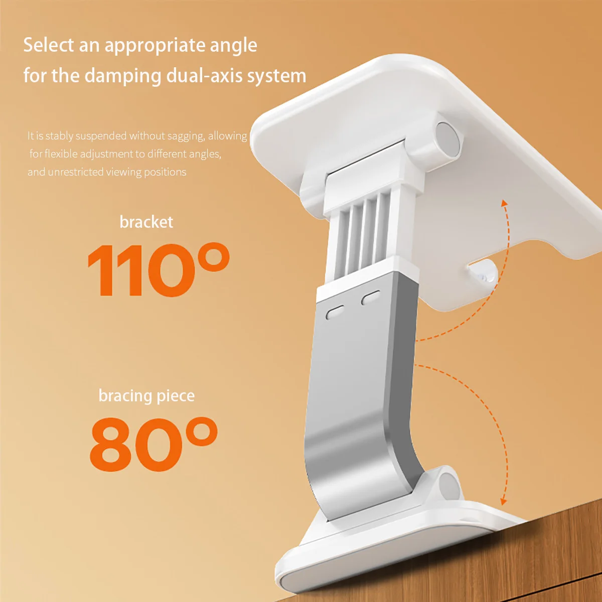 Universal Retractable Lazy Bracket Foldable Phone Tablet Holder for Bedroom Office Travel