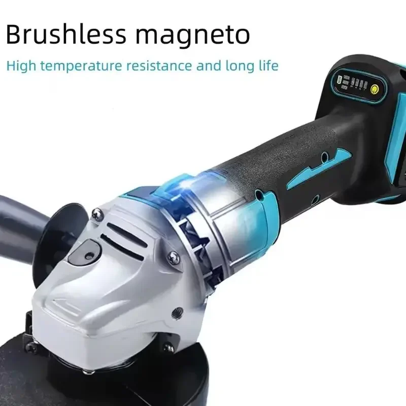 Makita DGA404 18V Brushless Angle Grinder 100/125mm 4-Gear Polishing Machine Industrial Cutting Power Tool,DIY tools for home