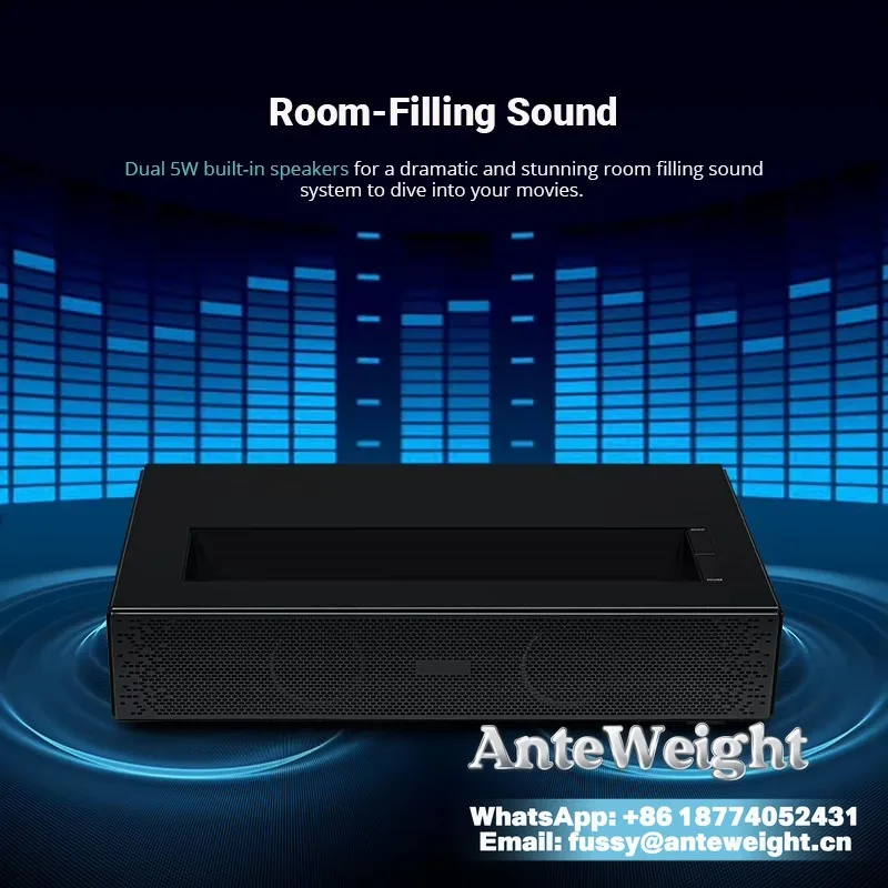 Smart Laser Projector Hot Selling Full HD 4K  TV for Home Theater Ultra Short Throw