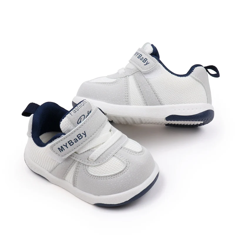 Baby Boy Girl Mesh Breathable Microfiber Baby Casual Shoes Soft Bottom Non-slip Walking Shoes