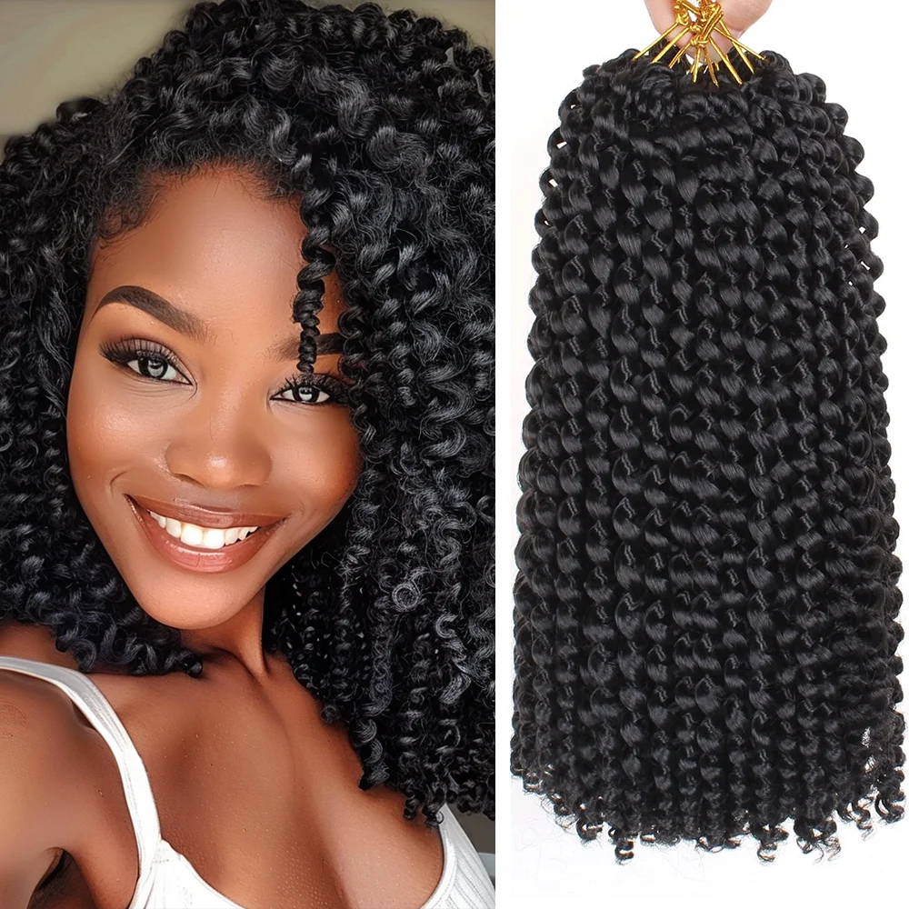 

Synthetic Crochet Braiding Hair Extensions For Black Women 30 Roots Soft Pre Looped Ombre Colored Spring Twist Crochet Hair