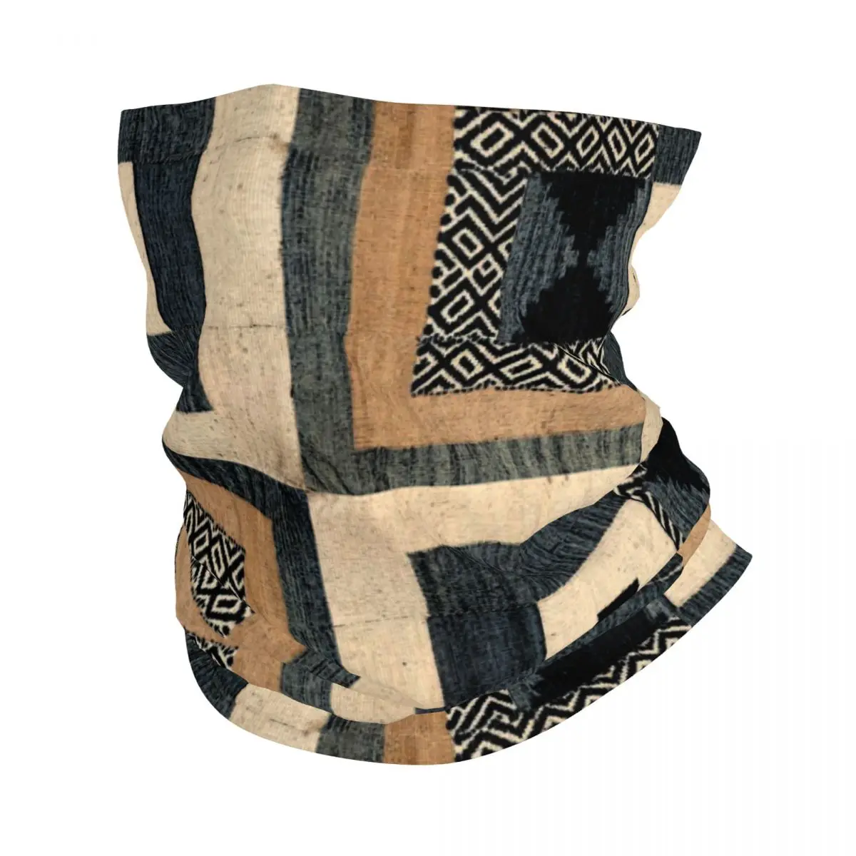 Antique African Textile Bandana Neck Gaiter Printed Face Scarf Multi-use Face Mask Cycling for Men Women Adult Windproof