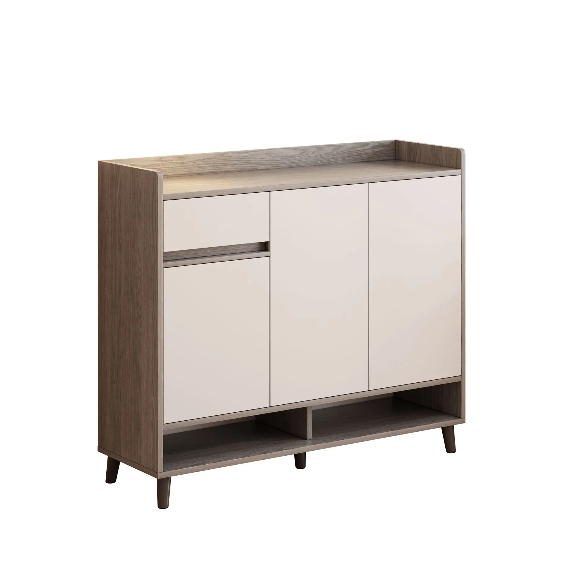 

Customizable solid wood shoe cabinet Home entrance door Indoor porch cabinet Large capacity locker Integrated Balcony shoe rack