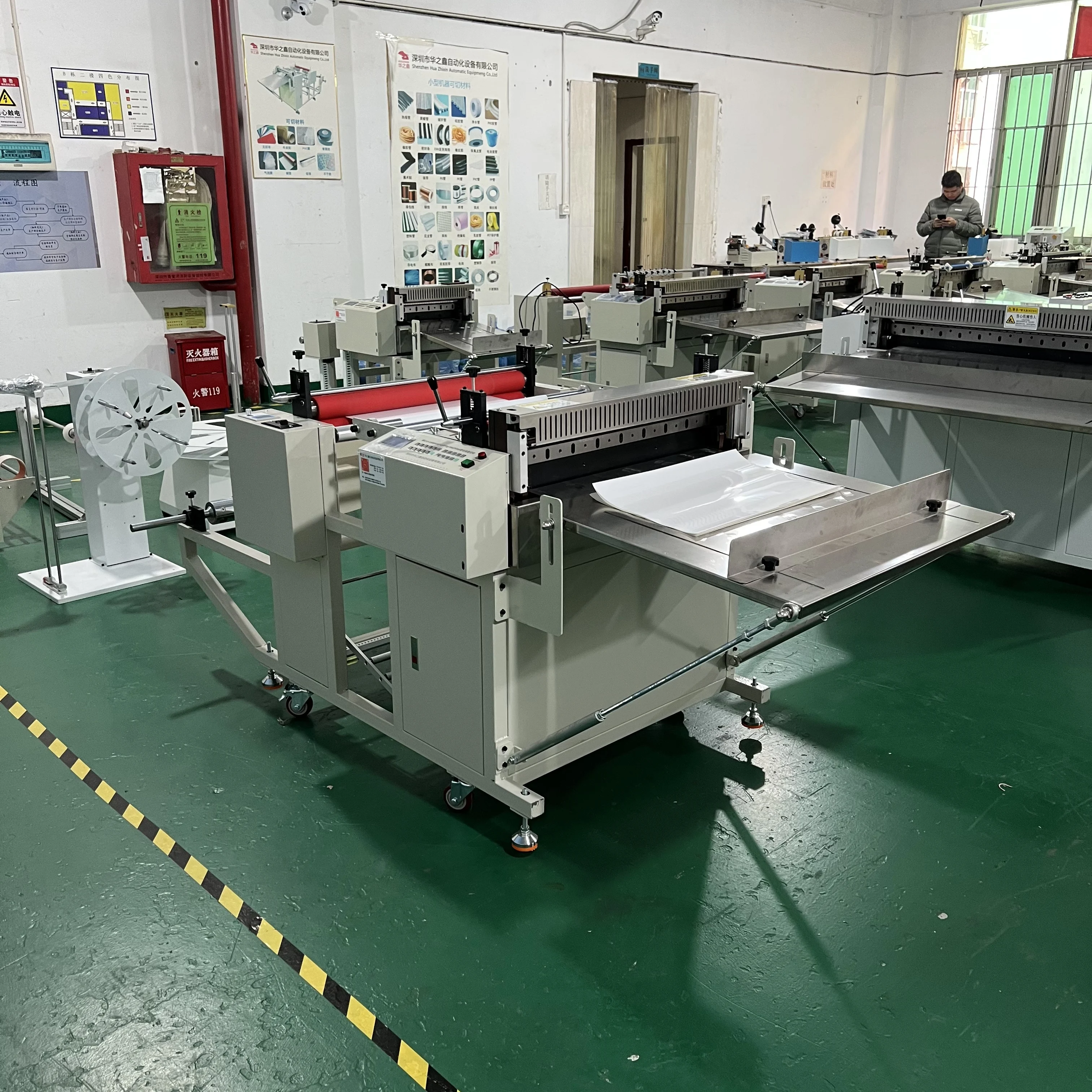 LY Auto Tape Cutting Machine Heat Shrink Cutter for Non-Woven Fabric Bubble Film Copper Foil Kraft Paper PVC Film Magic Sticker