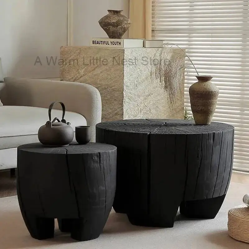 

Accessories Mini Cute Side Table Wood Aesthetic Unique Books Side Table Minimalist Antique Mesa Auxiliar Chinese Style Furniture