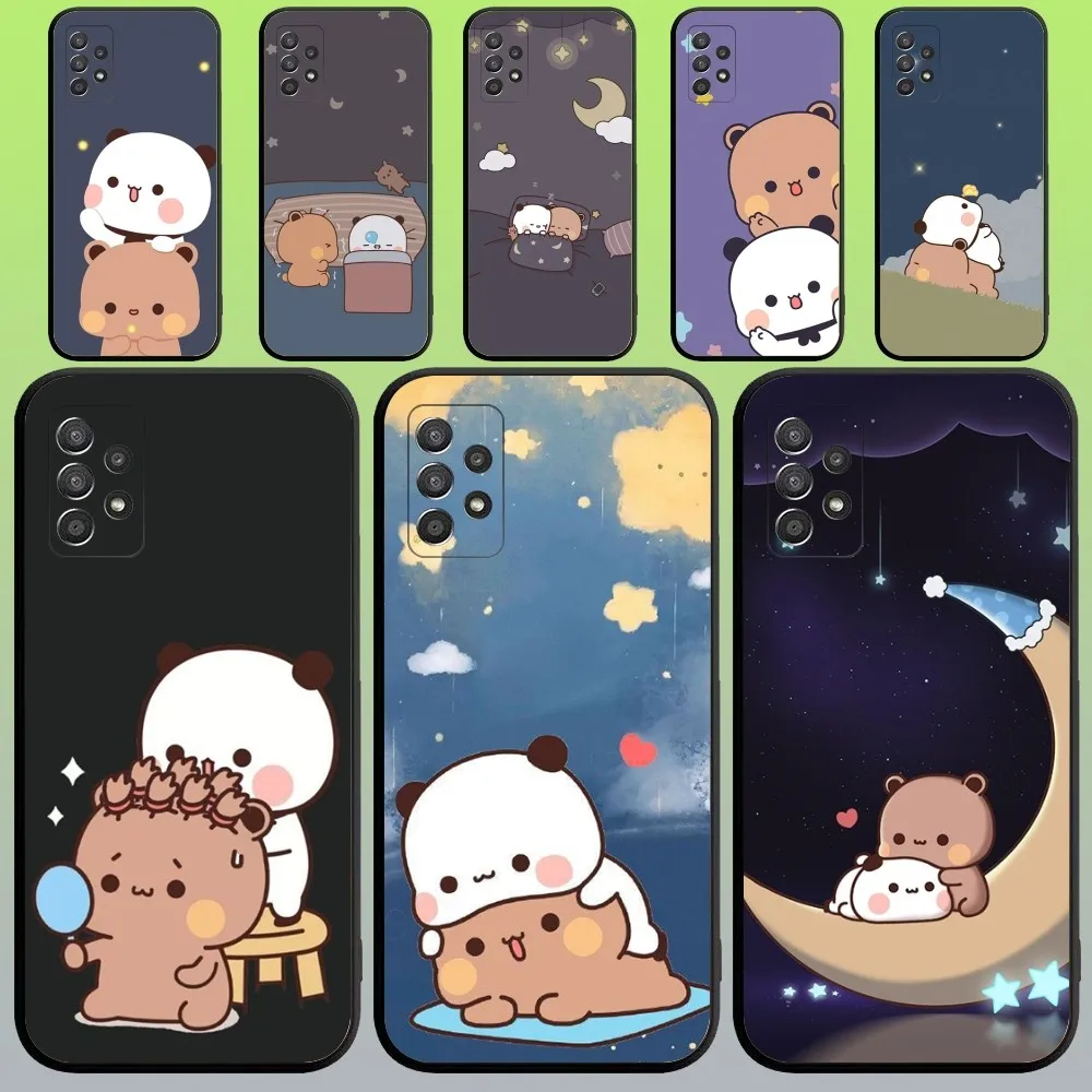 Cute BuBu DuDu Phone Case For Samsung Galaxy A20,A21s,A22,A31,A32,A52,A53,A72,73,A80,A91 Soft Black Cover