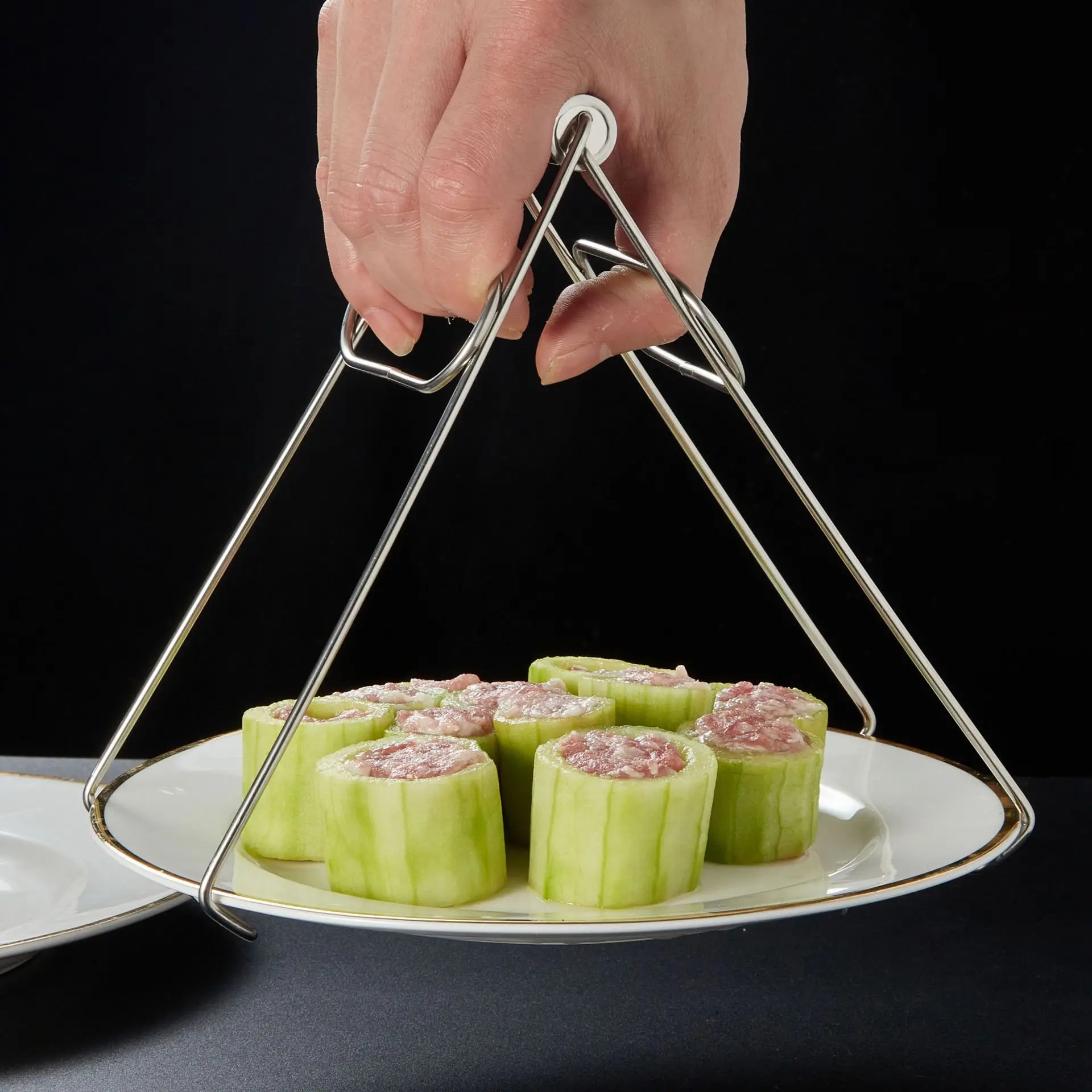 clamp kitchen household multi-functional dish clamp thickened thickened and thickened high-temperature resistant steamer clamp