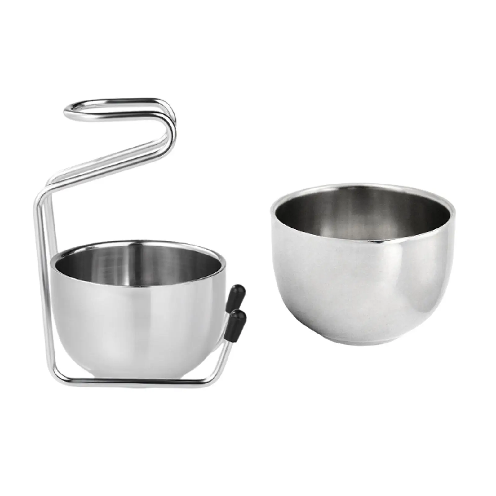 Stainless Steel Shaving Soap Bowl Portable Easy to Lather Shave Soap Cup for Boyfriend Birthday Husband Men Christmas Gift